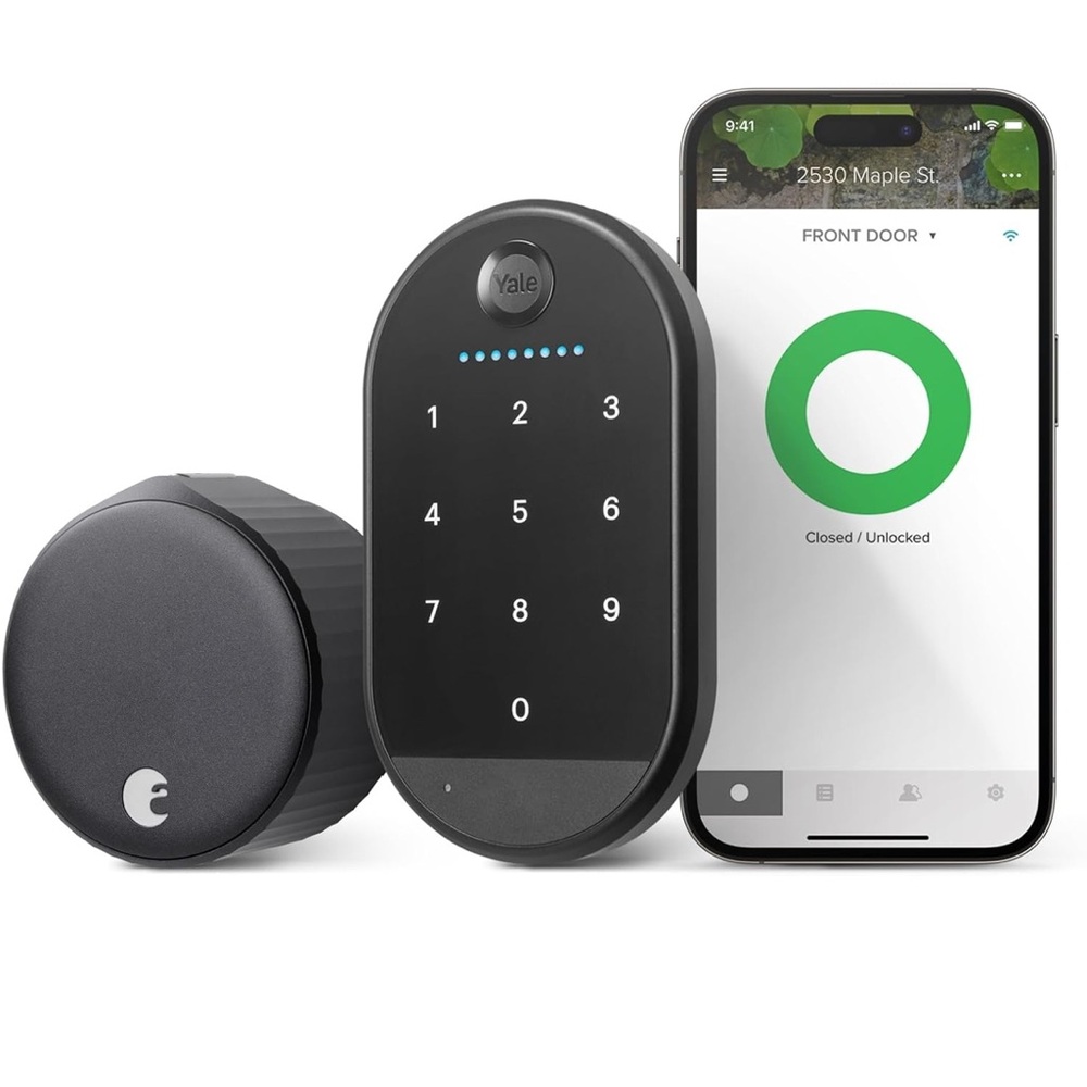 Yale|August Wi-Fi Smart Lock with Keypad, Black